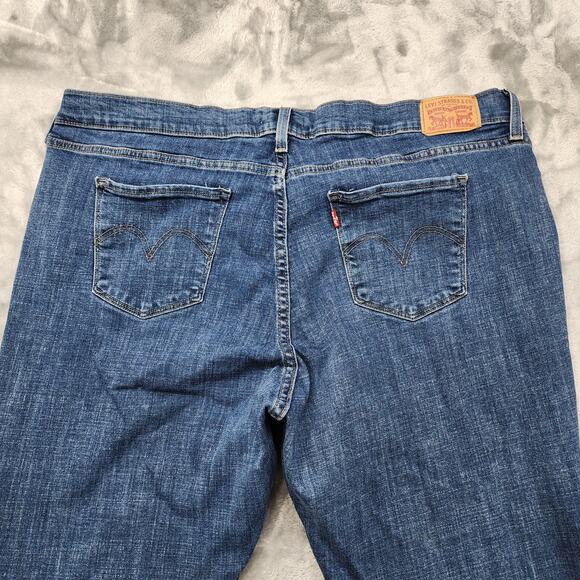 Levi's Jeans Womens 22W Blue Classic Bootcut Stretch Denim Boho Western Casual - Picture 4 of 15